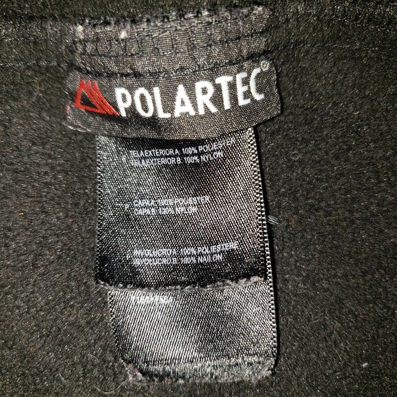 The North Face Denali  Polartec Black Zip Front Sweatshirt Jacket Size Small - Picture 4 of 8